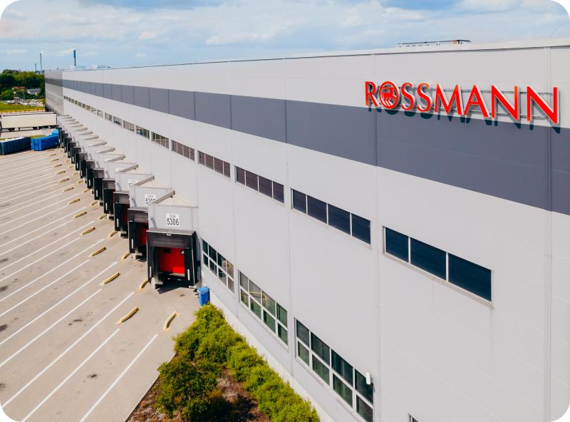 Łódźki magazyn Rossmanna